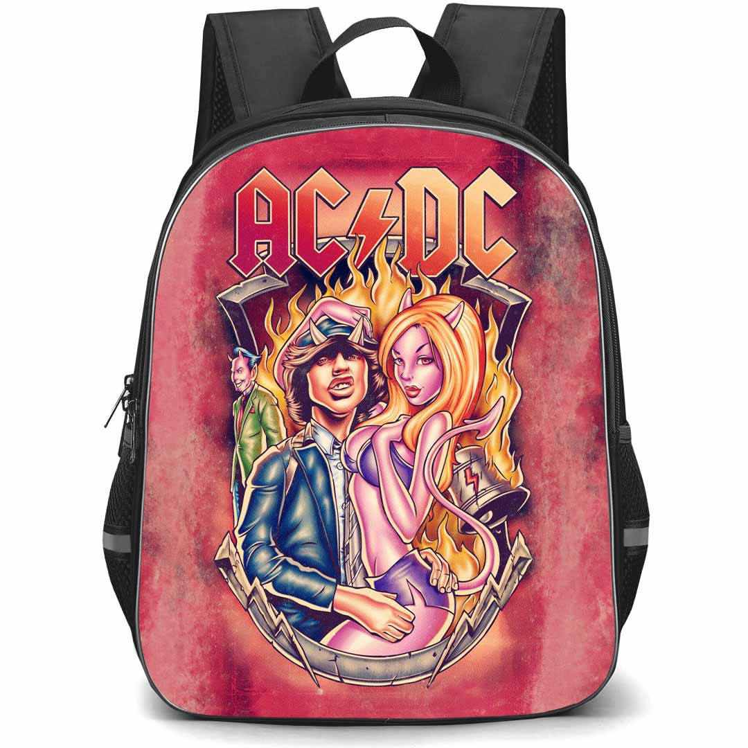 ACDC Backpack StudentPack - ACDC Retro Cartoon Art Poster