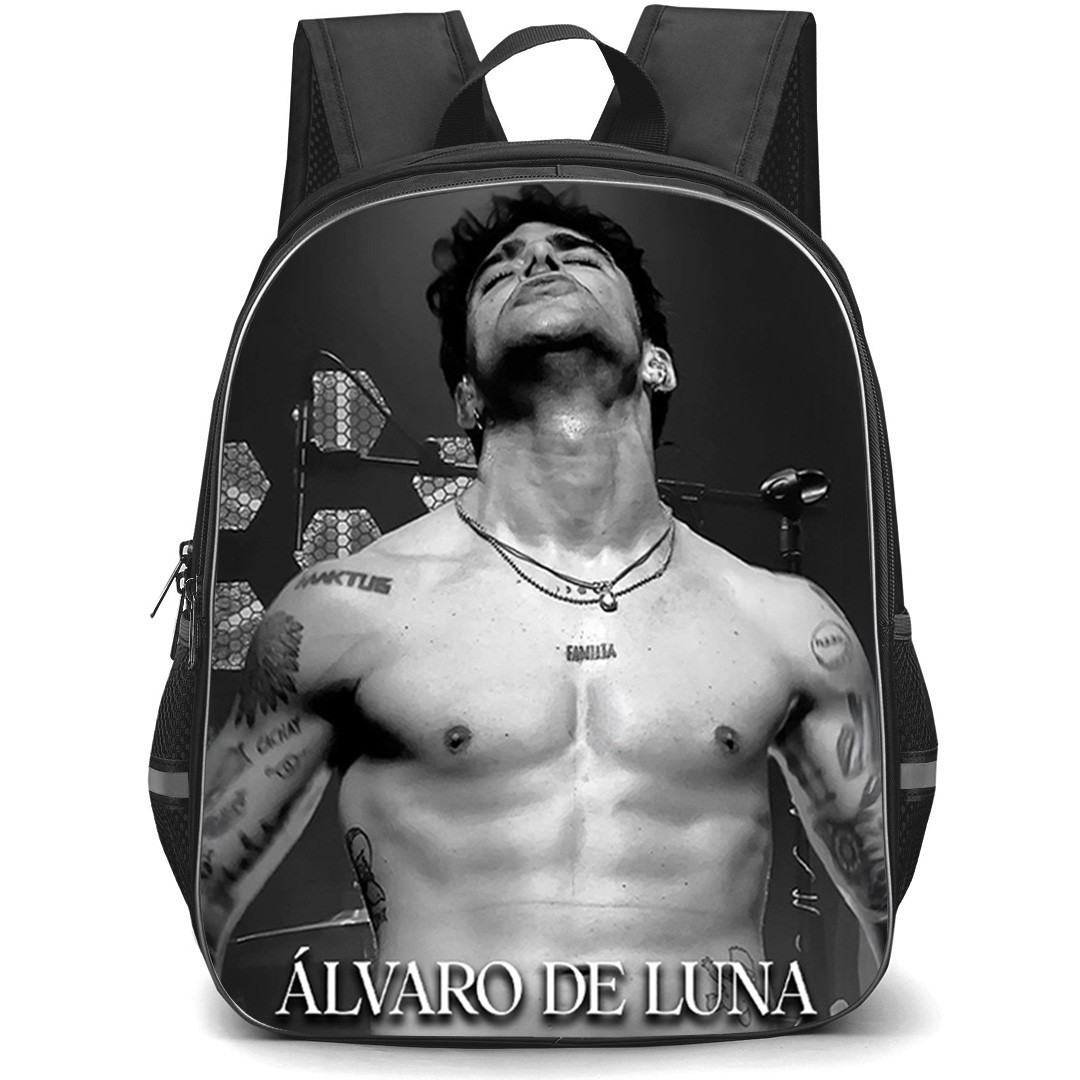 Alvaro De Luna Backpack School Bag StudentPack - Alvaro De Luna Black And White Looks Up Poster