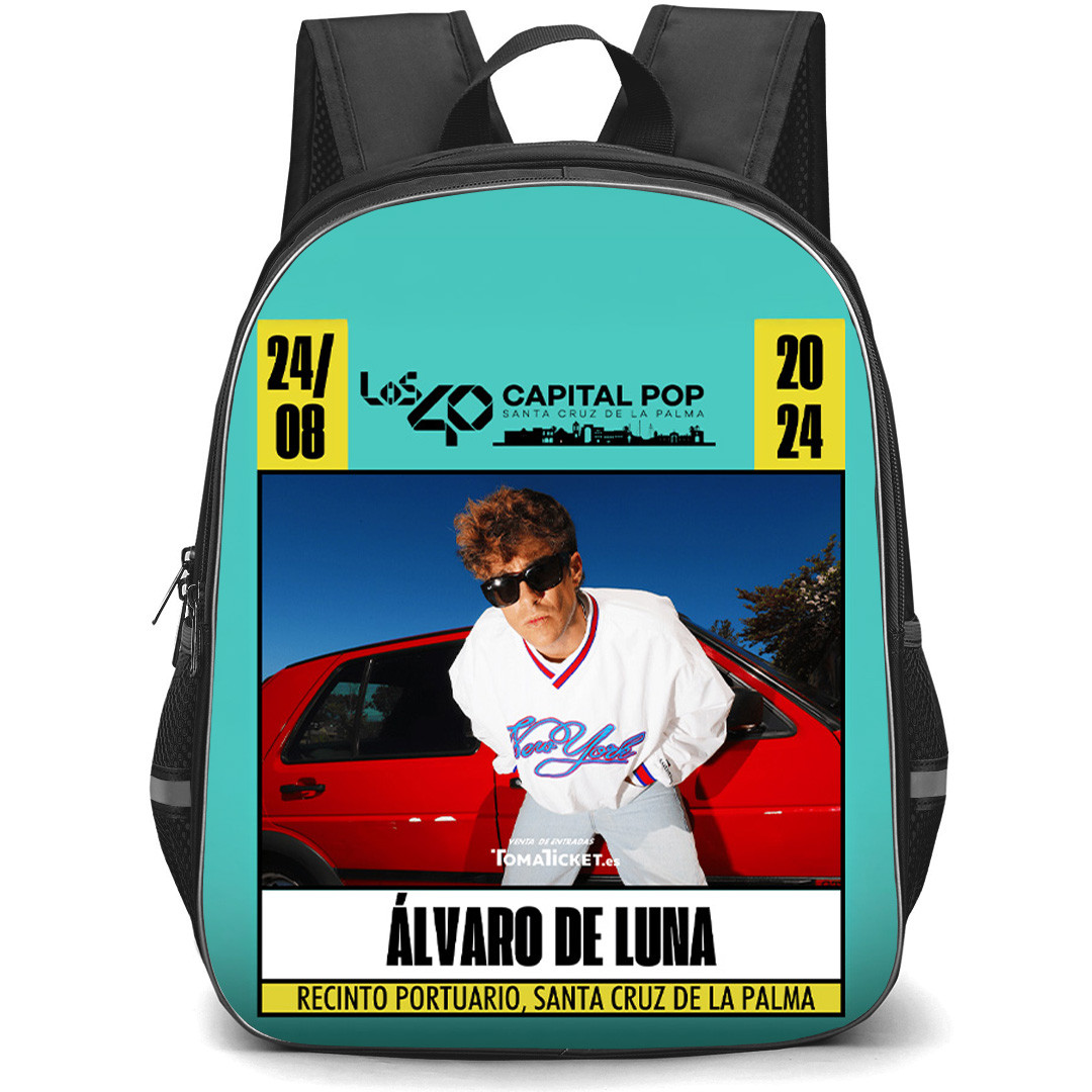 Alvaro De Luna Backpack School Bag StudentPack - Alvaro De Luna Santa Cruz De La Palma Concert Poster
