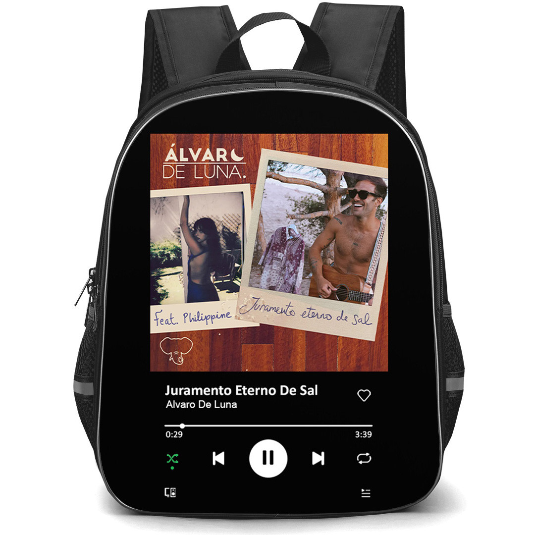 Alvaro De Luna Backpack School Bag StudentPack - Alvaro De Luna Juramento Eterno De Sal Album Spotify Library Poster
