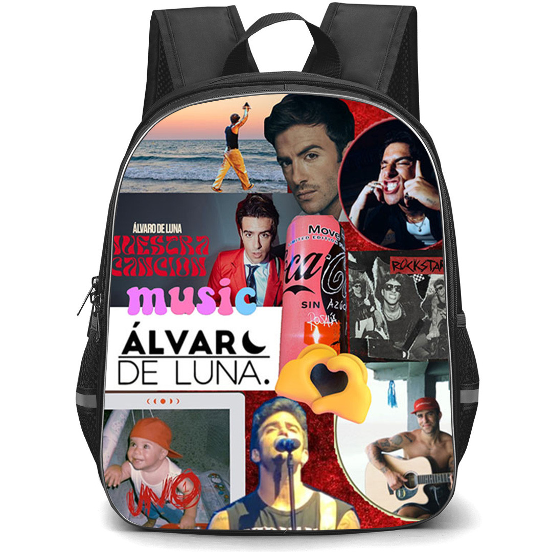 Alvaro De Luna Backpack School Bag StudentPack - Alvaro De Luna Music Collage Poster