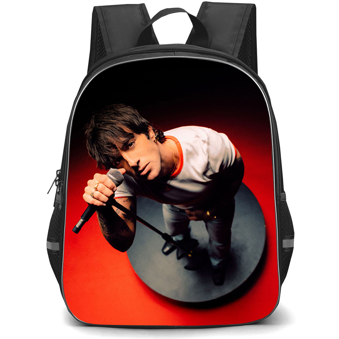 Alvaro De Luna Backpack School Bag StudentPack - Alvaro De Luna Standing On Red Black Background And Looking Up Poster