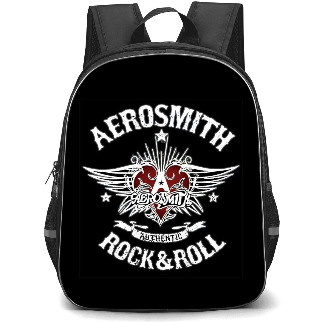 Aerosmith Backpack StudentPack - Aerosmith Vintage Logo On Black Background