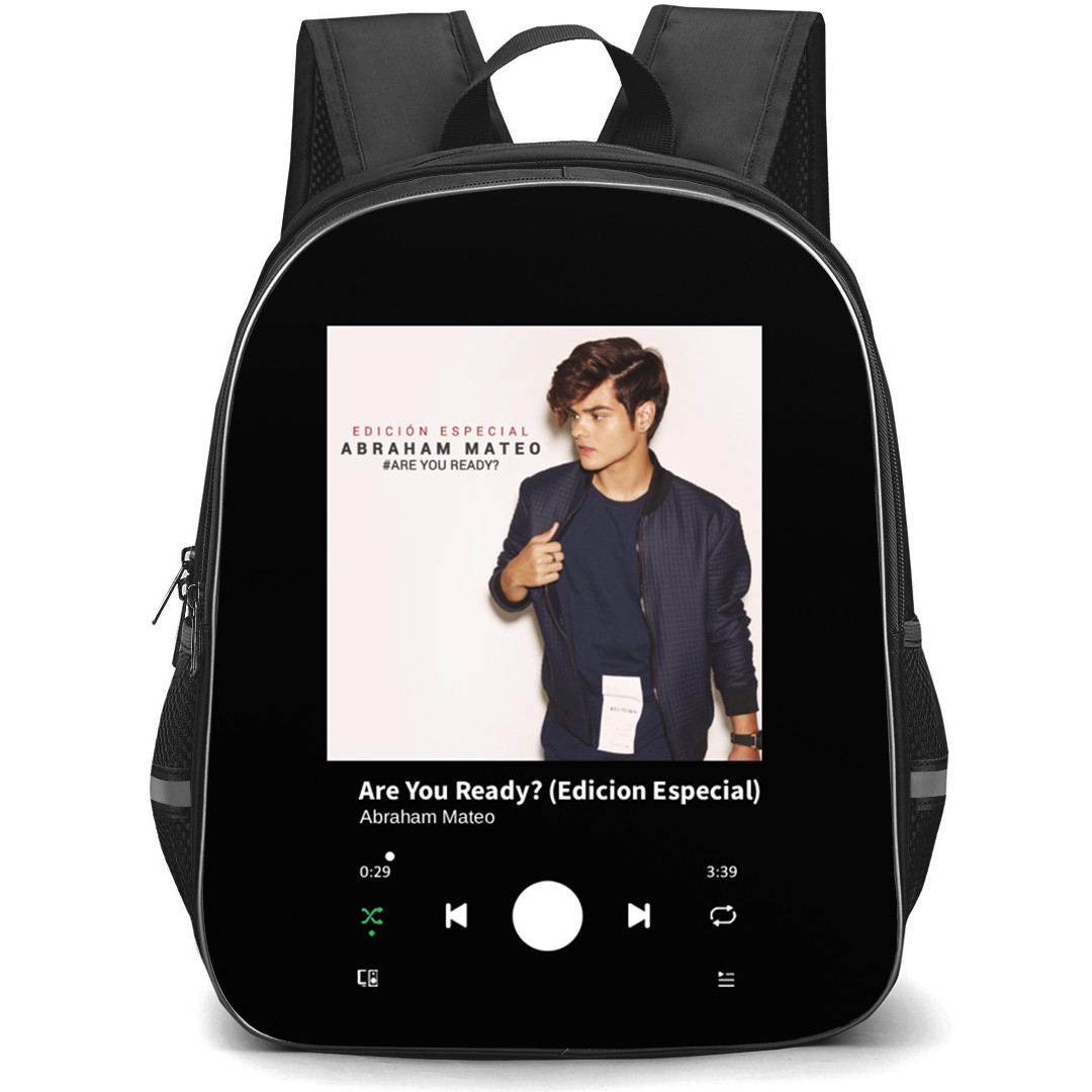 Abraham Mateo Backpack School Bag StudentPack - Abraham Mateo Are You Ready? Special Edition Album Cover