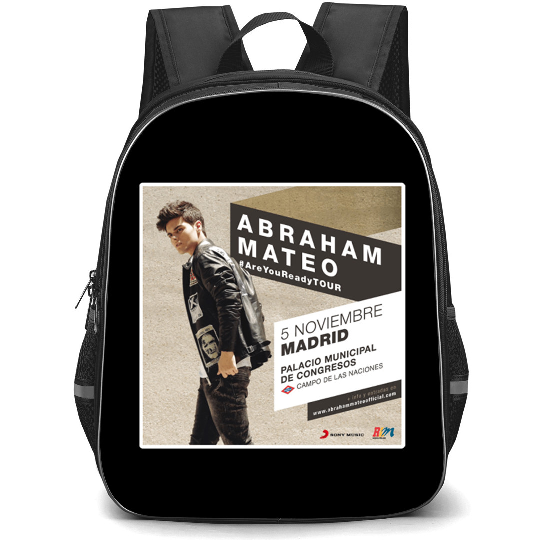 Abraham Mateo Backpack School Bag StudentPack - Abraham Mateo Are You Ready? Tour Poster