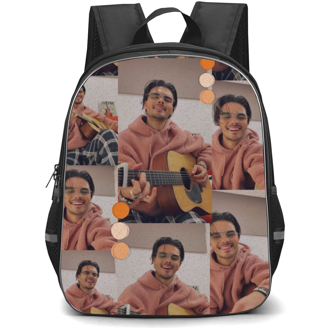 Abraham Mateo Backpack School Bag StudentPack - Abraham Mateo Playing Guitar Collage