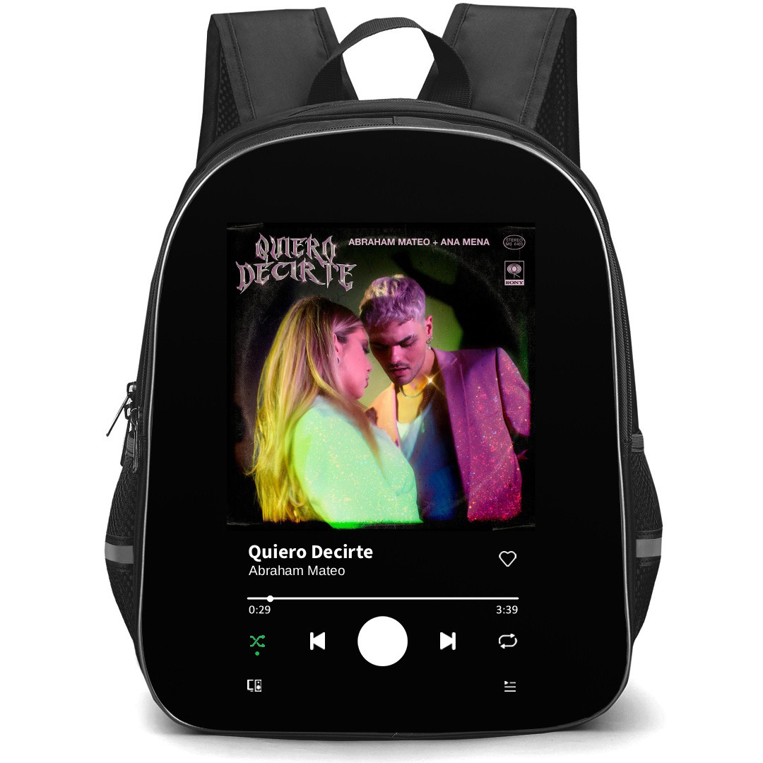 Abraham Mateo Backpack School Bag StudentPack - Abraham Mateo Quiero Decirte Album Cover