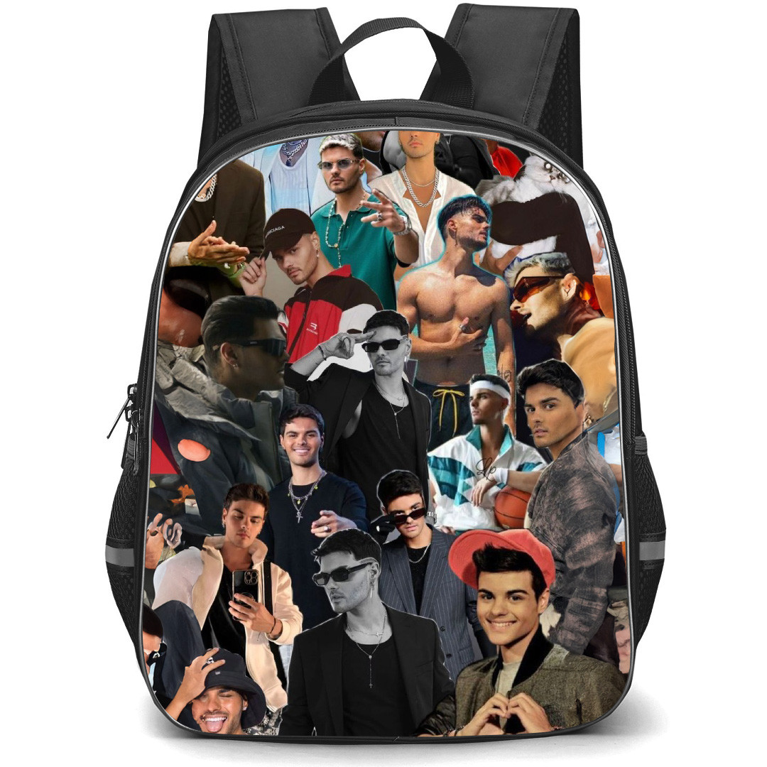 Abraham Mateo Backpack School Bag StudentPack - Abraham Mateo Side Portrait Collage