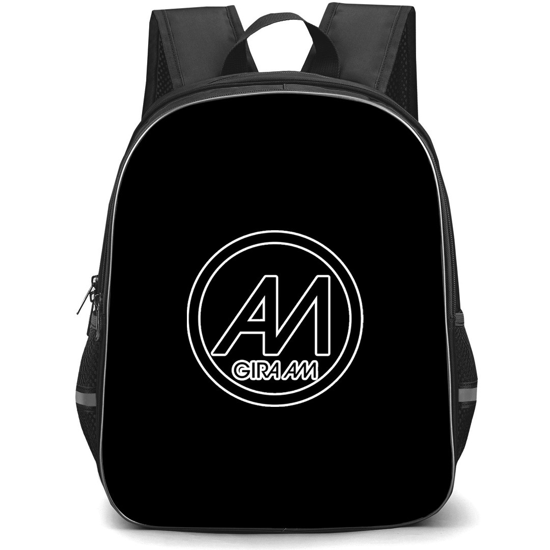 Abraham Mateo Backpack School Bag StudentPack - Abraham Mateo White Black Logo