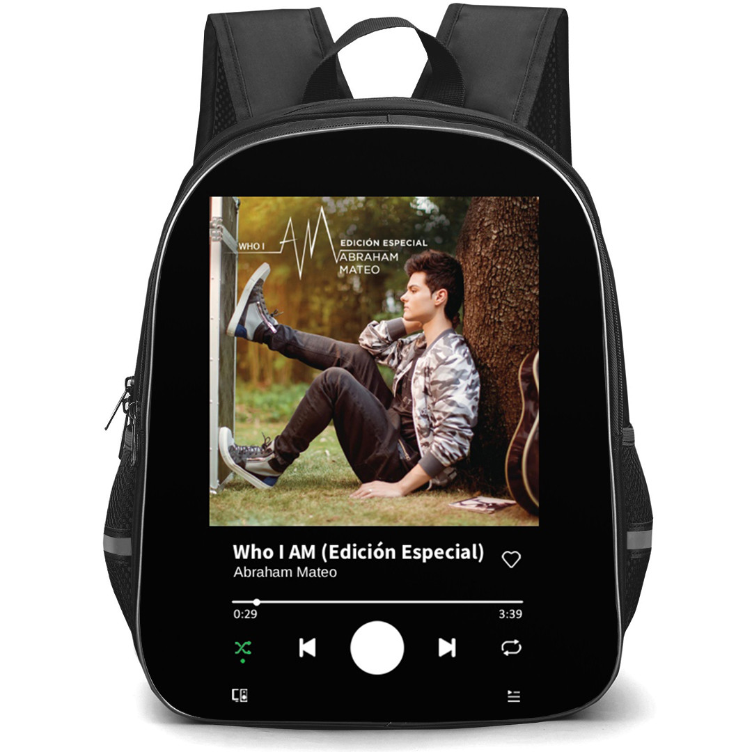 Abraham Mateo Backpack School Bag StudentPack - Abraham Mateo Who I AM Special Edition Album Cover
