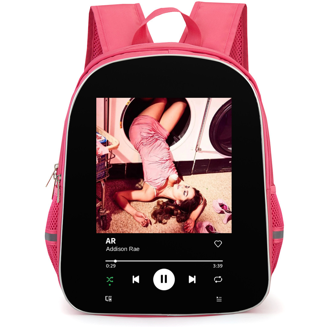 Addison Rae Backpack School Bag StudentPack - Addison Rae AR Album Art