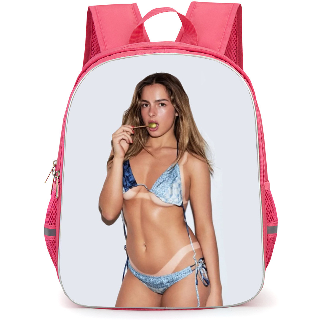Addison Rae Backpack School Bag StudentPack - Addison Rae Biting Lollipop Portrait