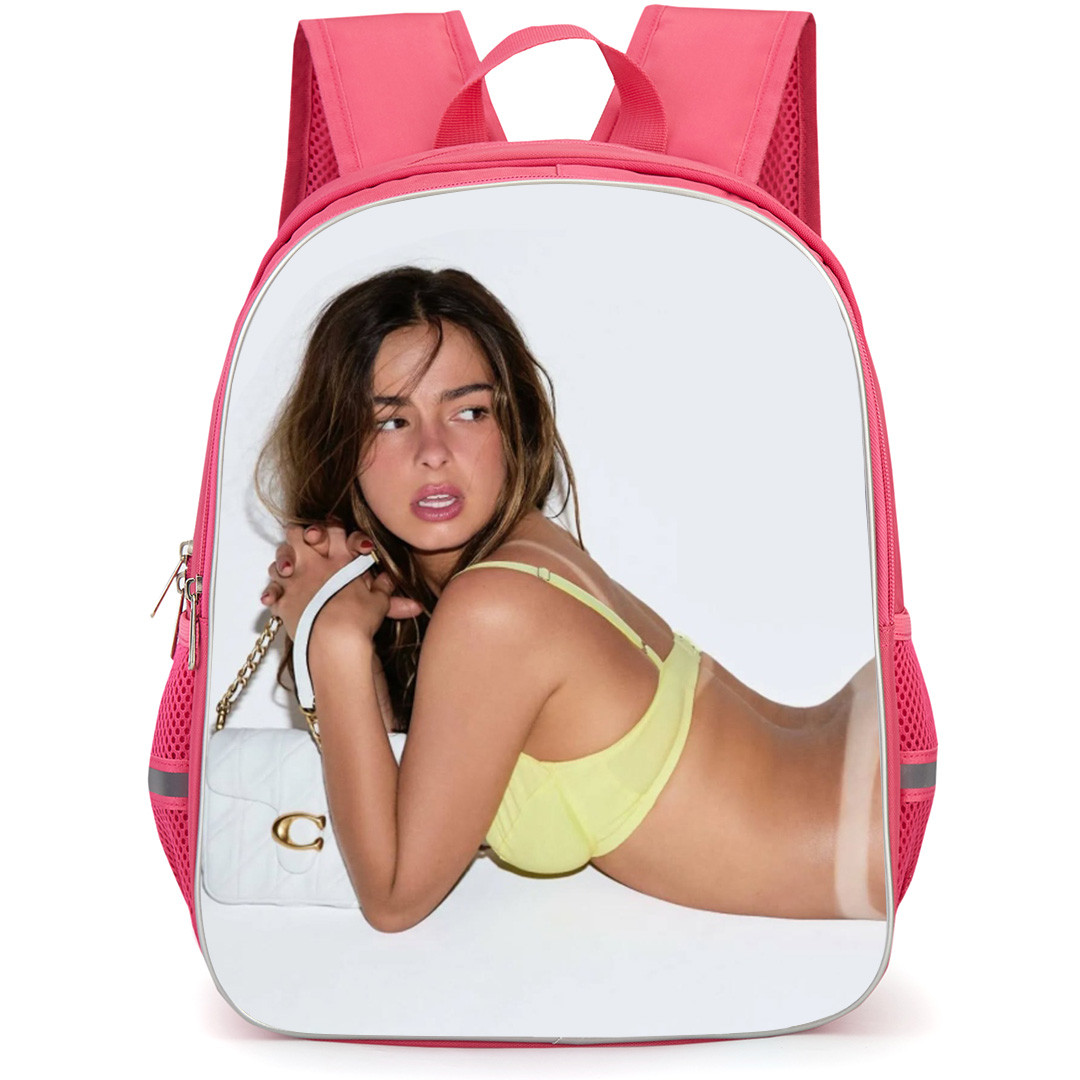 Addison Rae Backpack School Bag StudentPack - Addison Rae Holding Bag Pose Portrait