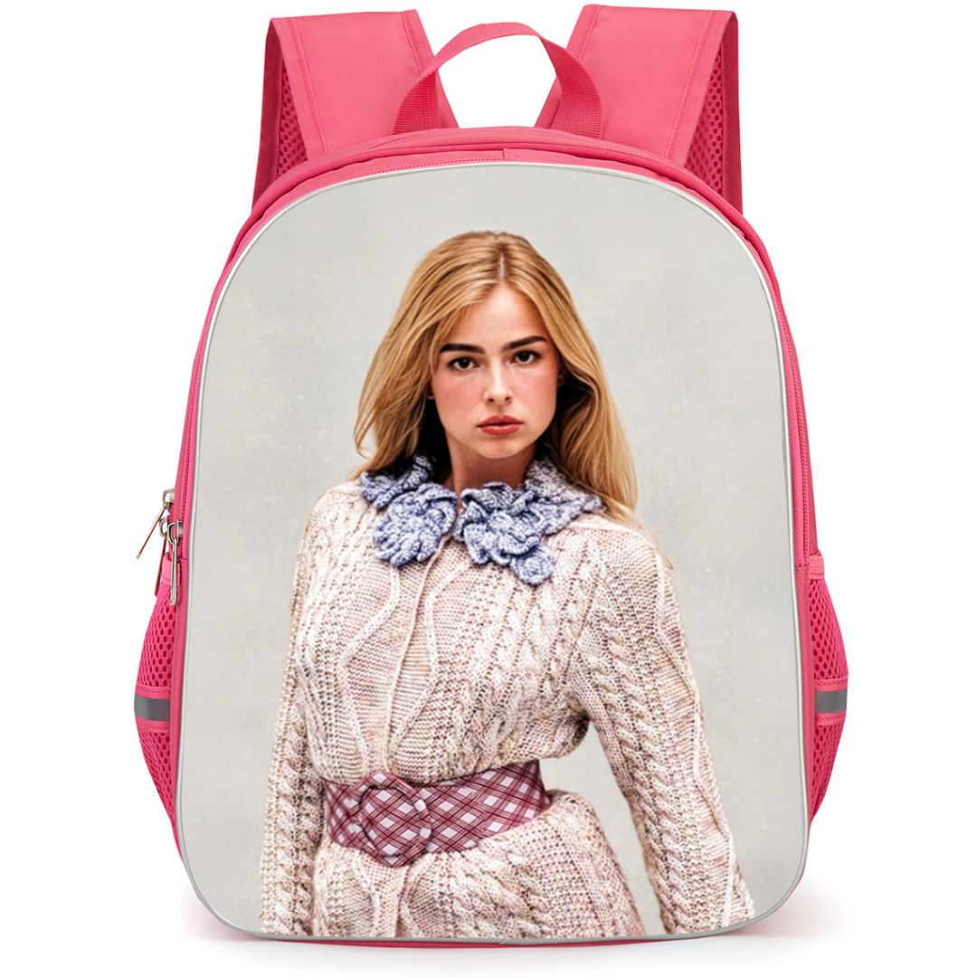 Addison Rae Backpack School Bag StudentPack - Addison Rae Wearing Knitted Dress W Magazine