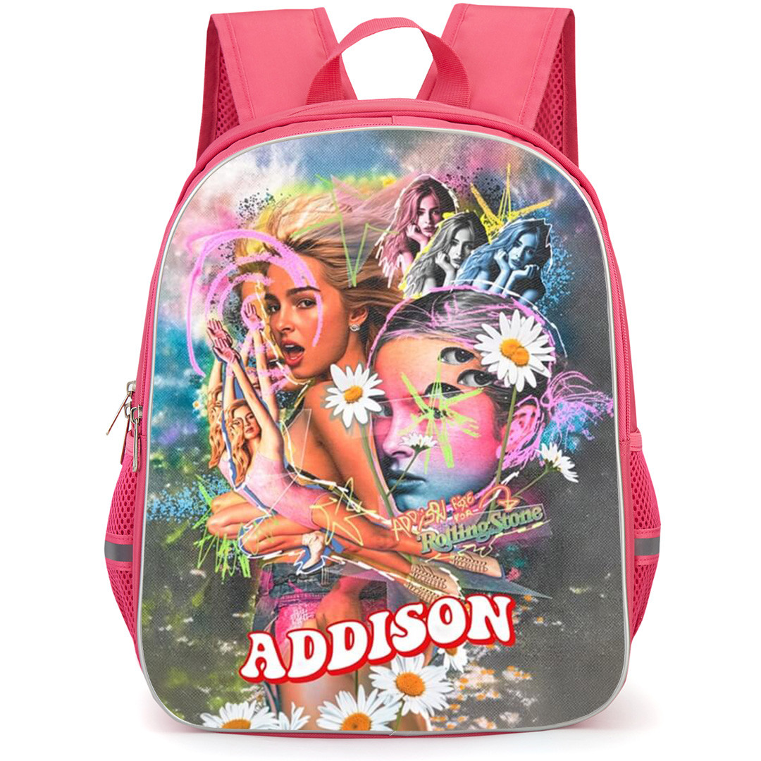Addison Rae Backpack School Bag StudentPack - Addison Rae Rolling Stone Collage