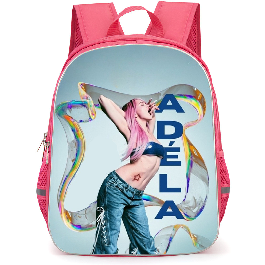 Ad?la Backpack School Bag StudentPack - Ad?la Side Portrait Blue Background