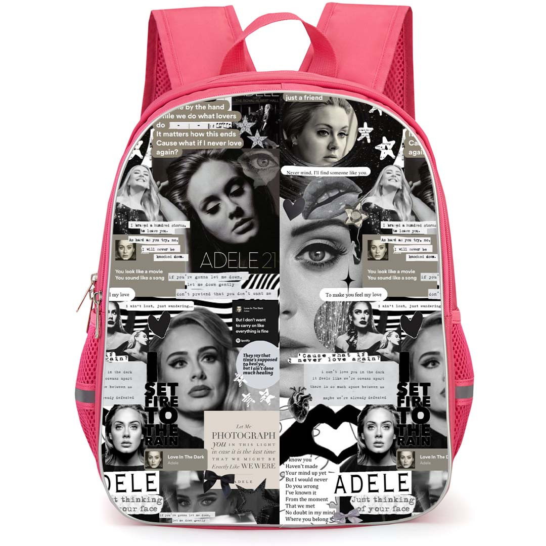 Adele Backpack StudentPack - Adele Grayscale Collage Poster