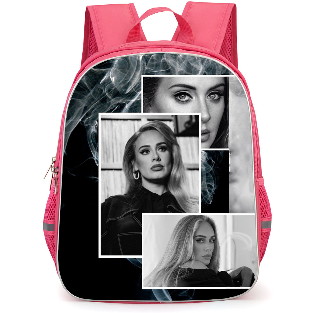 Adele Backpack StudentPack - Adele Grayscale Portrait Polaroid Poster