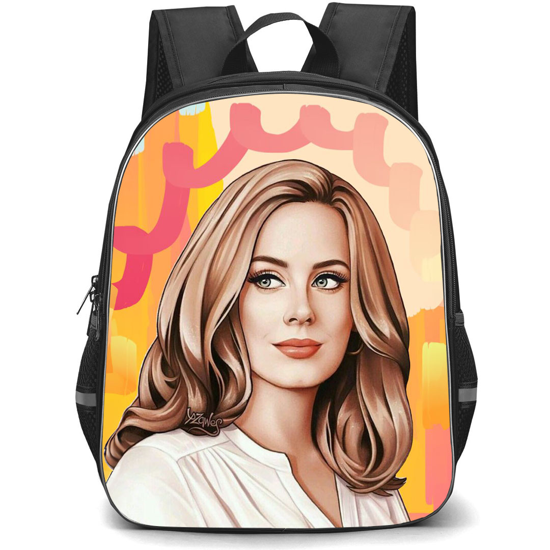 Adele Backpack StudentPack - Adele Portrait Illustration Art Poster
