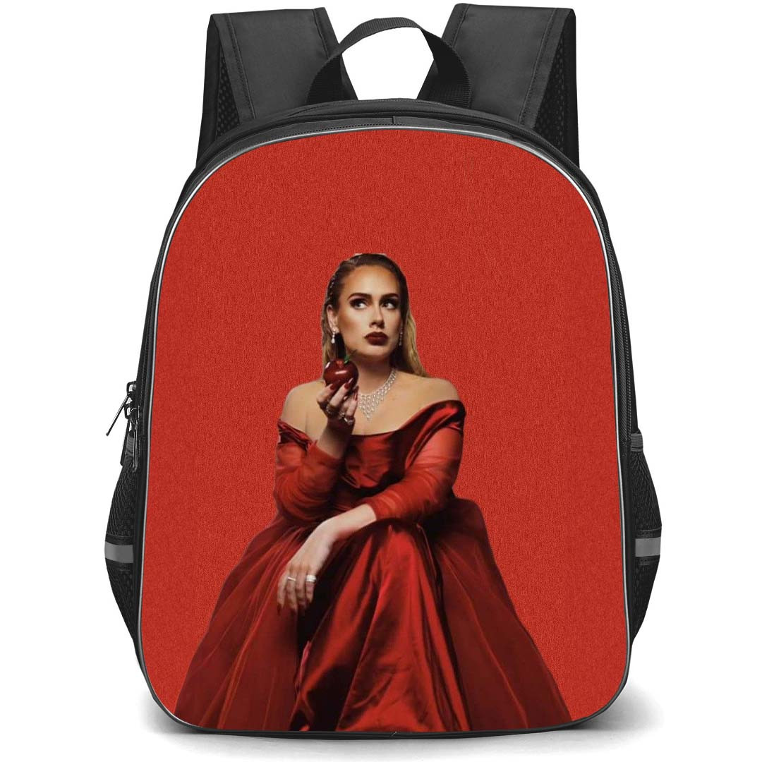 Adele Backpack StudentPack - Adele Wearing Red Costume For Oh My God Video On Red Background