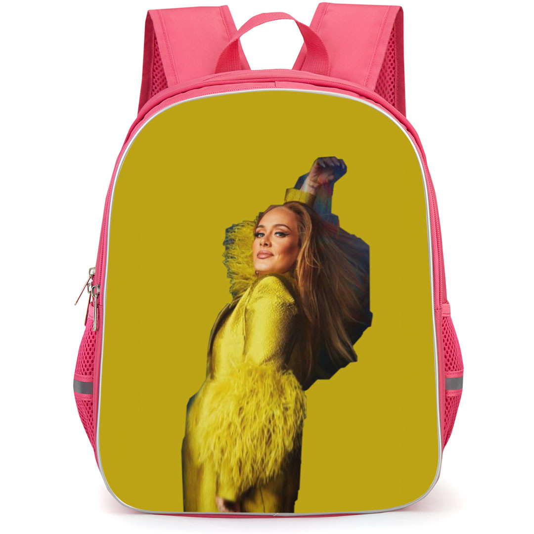 Adele Backpack StudentPack - Adele Wearing Yellow Costume On Yellow Background