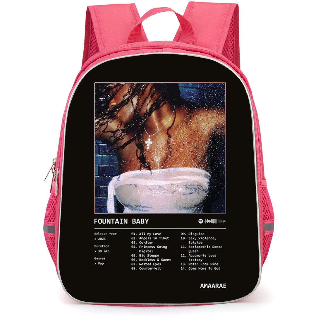 Amaarae Backpack School Bag StudentPack - Amaarae Fountain Baby Album Cover Poster
