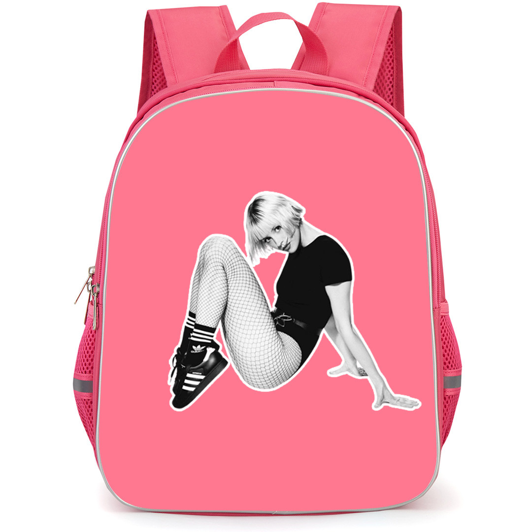 Angele Backpack School Bag StudentPack - Angele Dancing Posture Grayscale Sticker