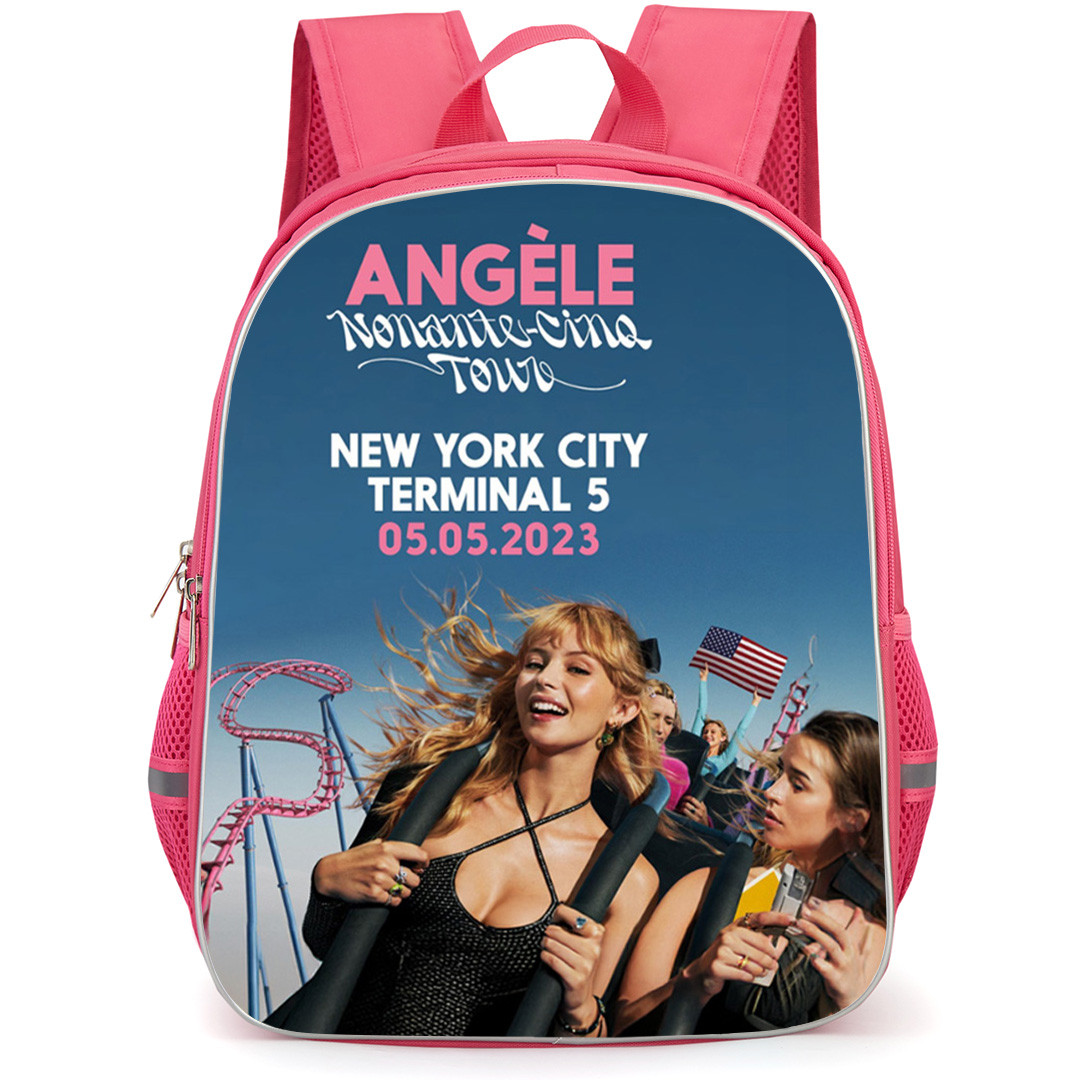 Angele Backpack School Bag StudentPack - Angele New York City Terminal 5 Concert Poster