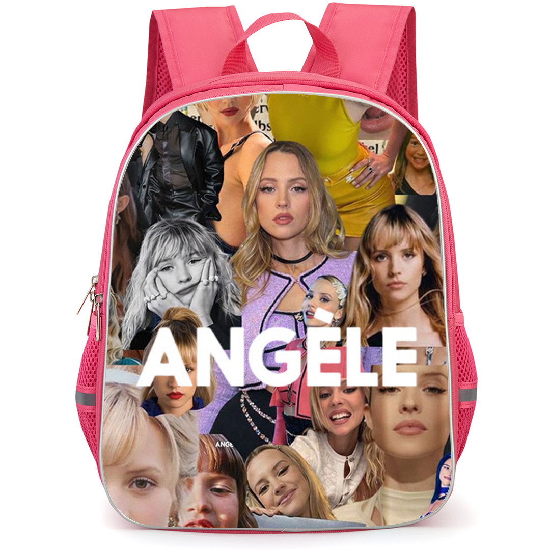 Angele Backpack School Bag StudentPack - Angele Name Text On Collage Poster