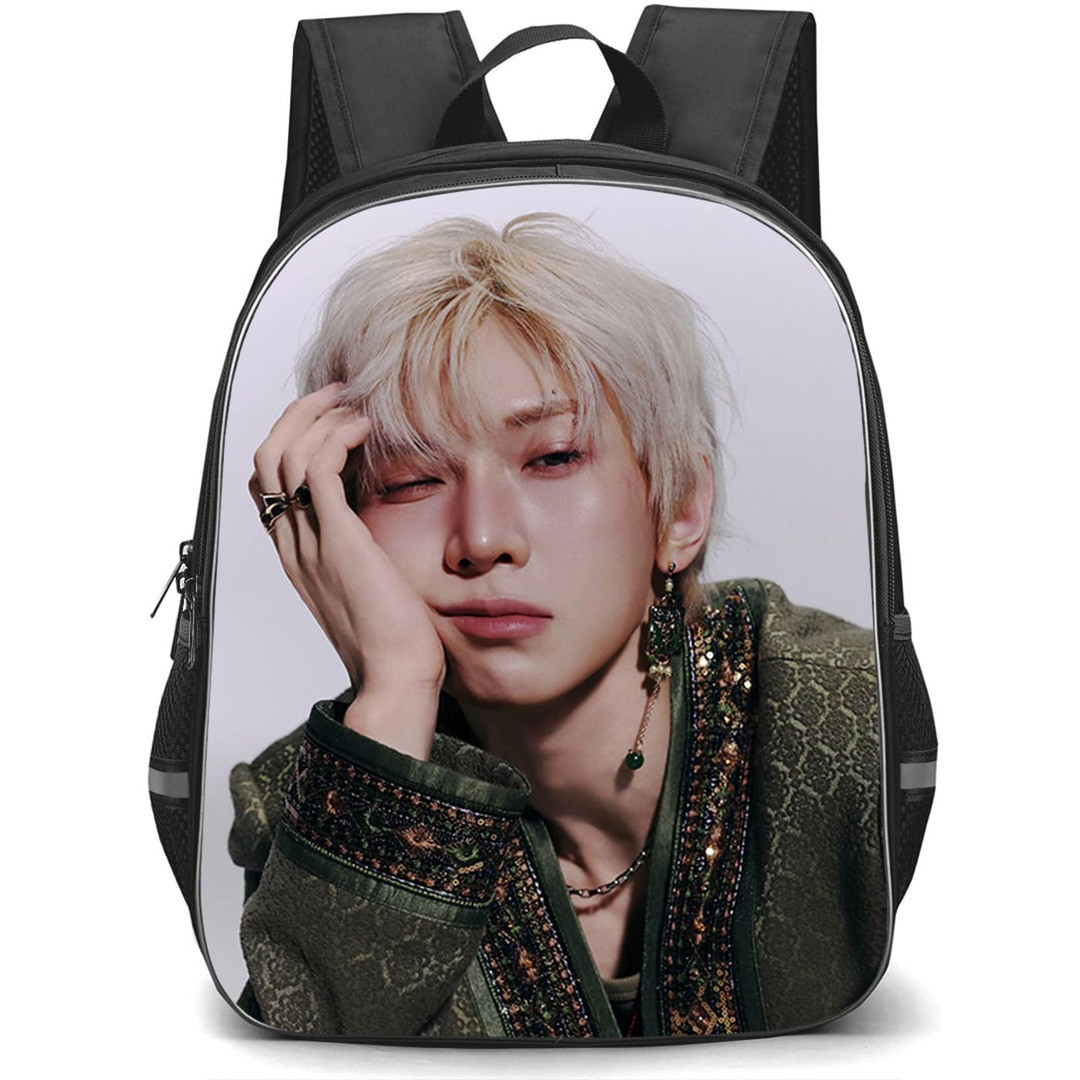 ATEEZ Choi San Backpack School Bag StudentPack - Choi San Hand On Face Poster