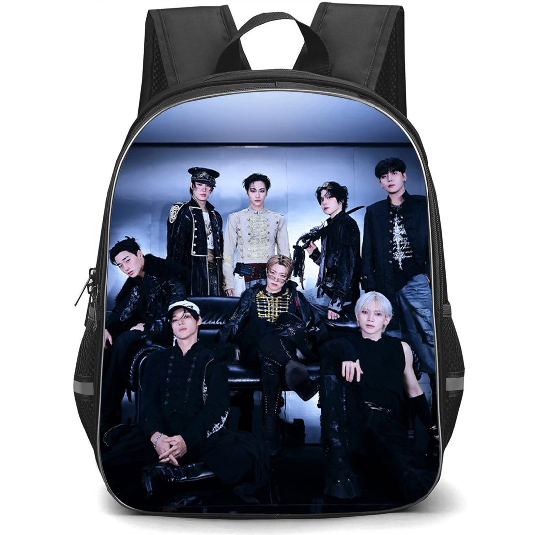 ATEEZ Backpack School Bag StudentPack - ATEEZ Group In Black Outfits Poster
