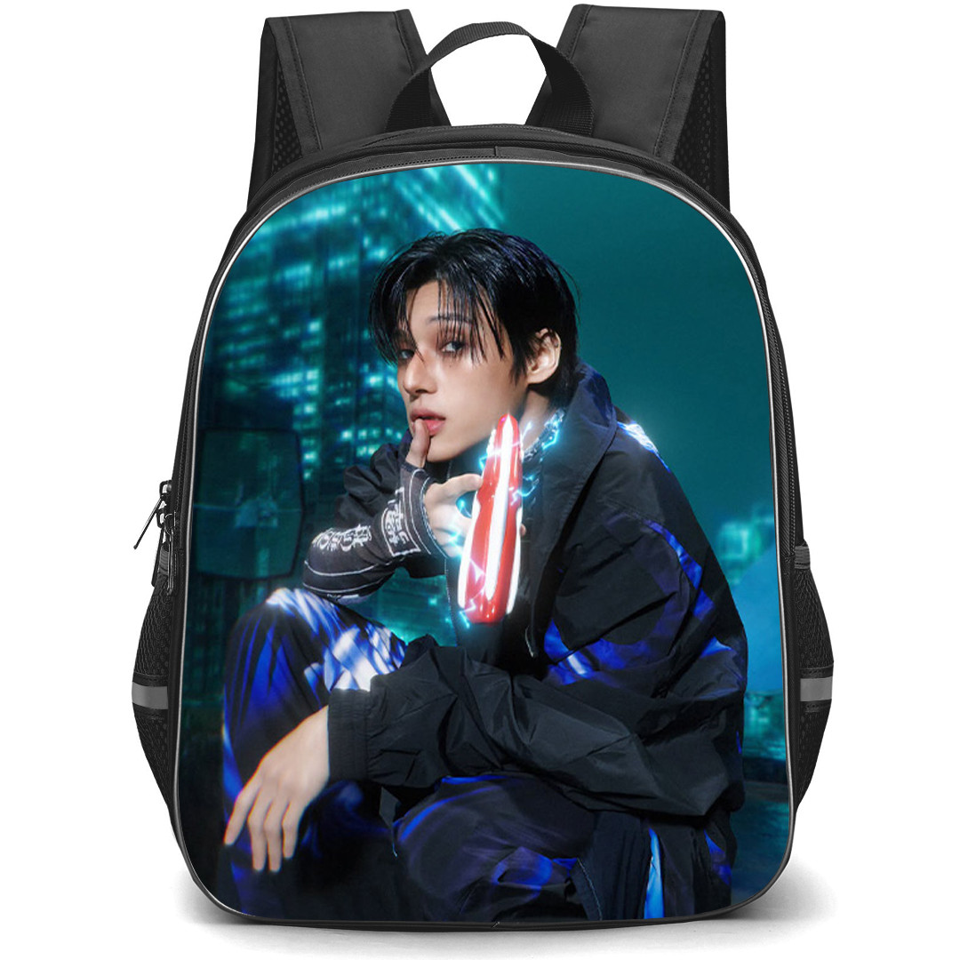 ATEEZ Wooyoung Backpack School Bag StudentPack - Wooyoung Touching Lips Poster
