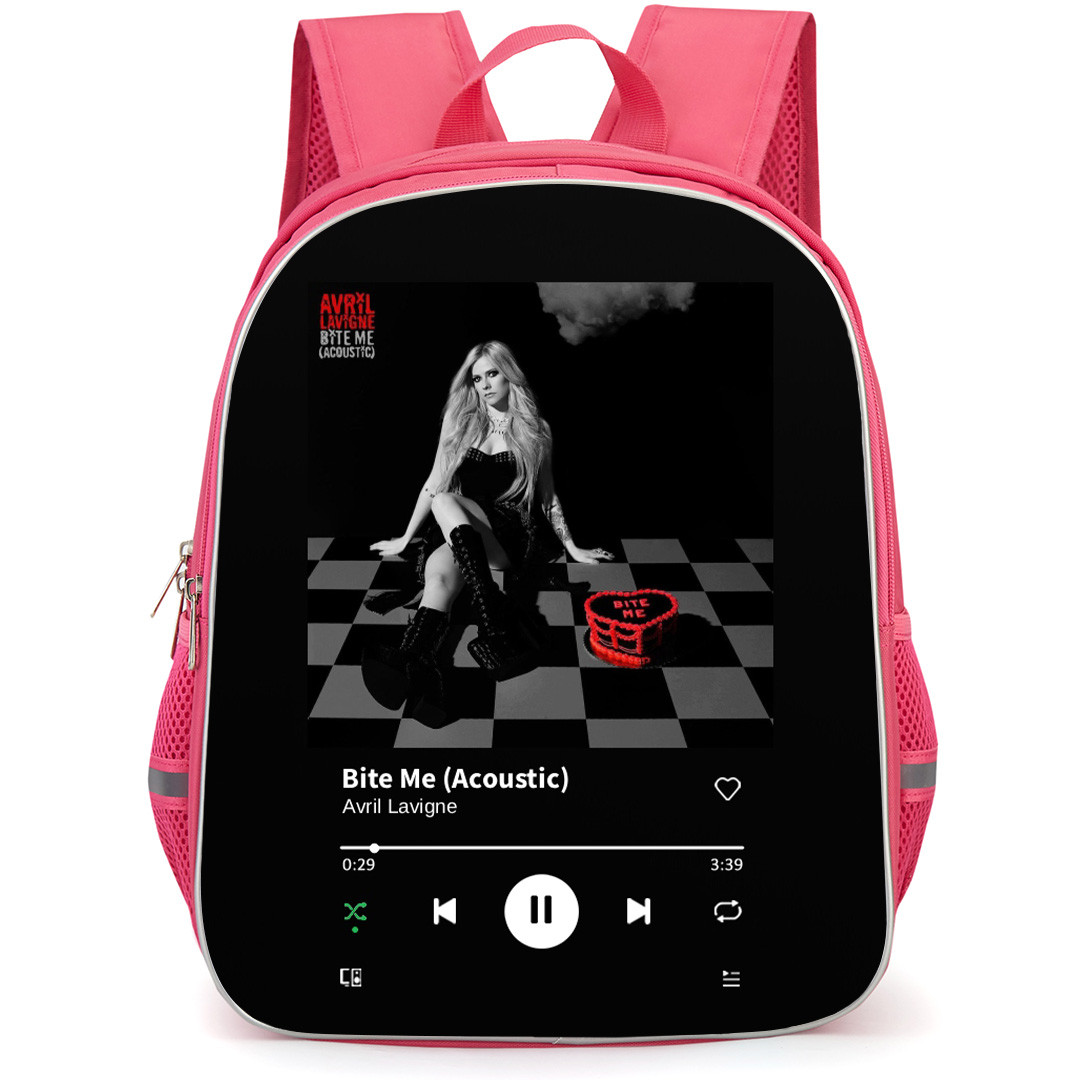 Avril Lavigne Backpack School Bag StudentPack - Avril Lavigne Bite Me (Acoustic) Album Art