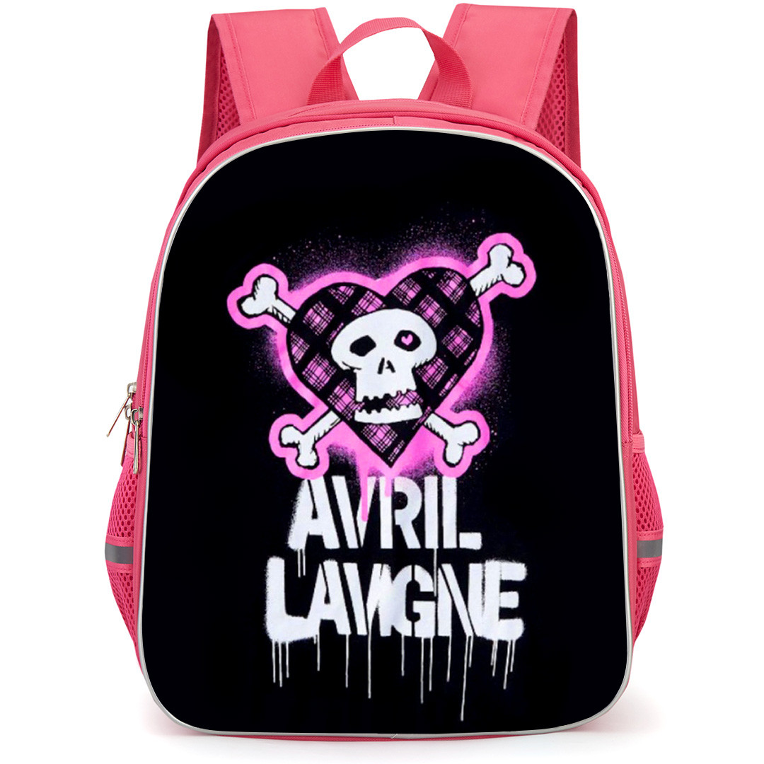 Avril Lavigne Backpack School Bag StudentPack - Avril Lavigne Heart Skull Logo