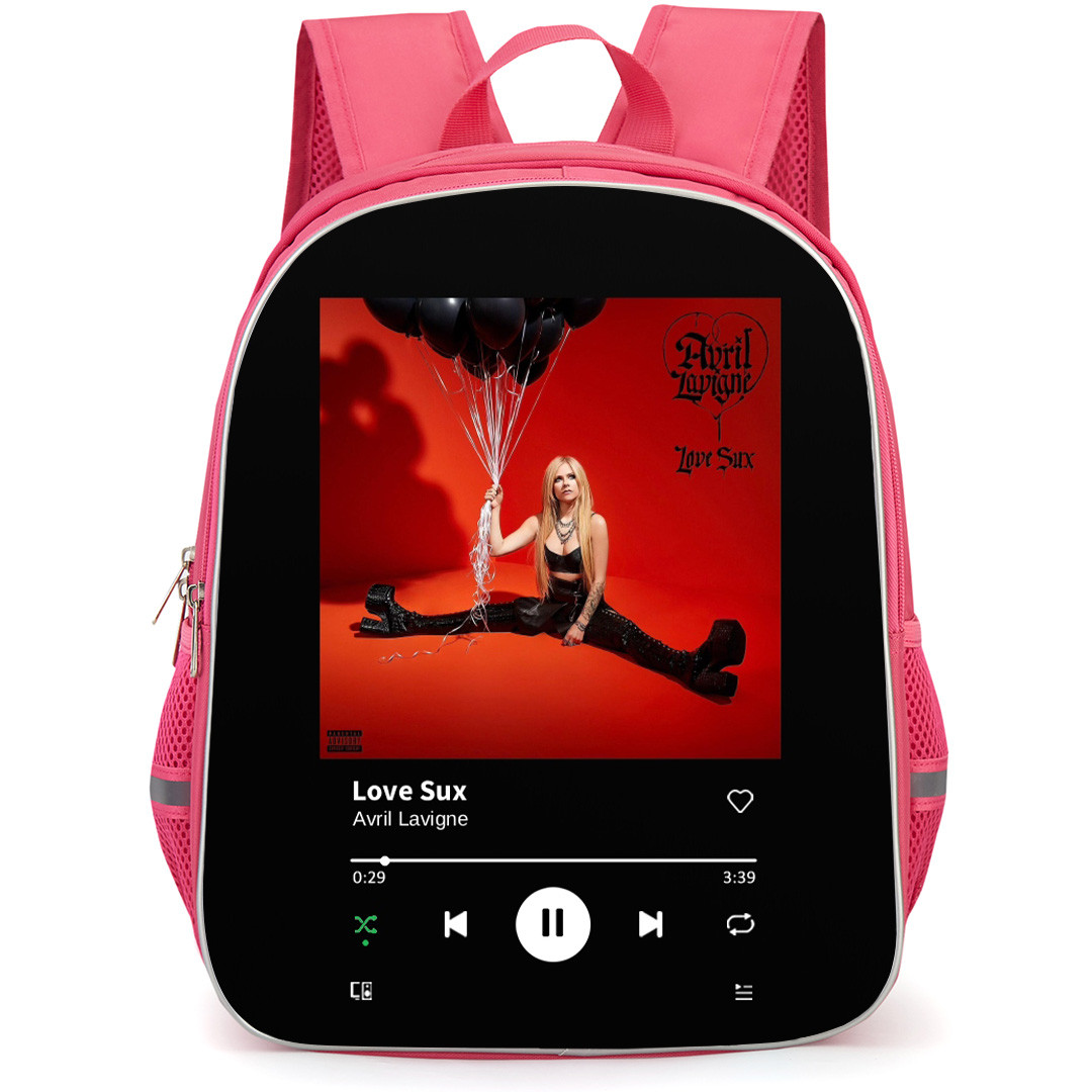 Avril Lavigne Backpack School Bag StudentPack - Avril Lavigne Love Sux Album Cover