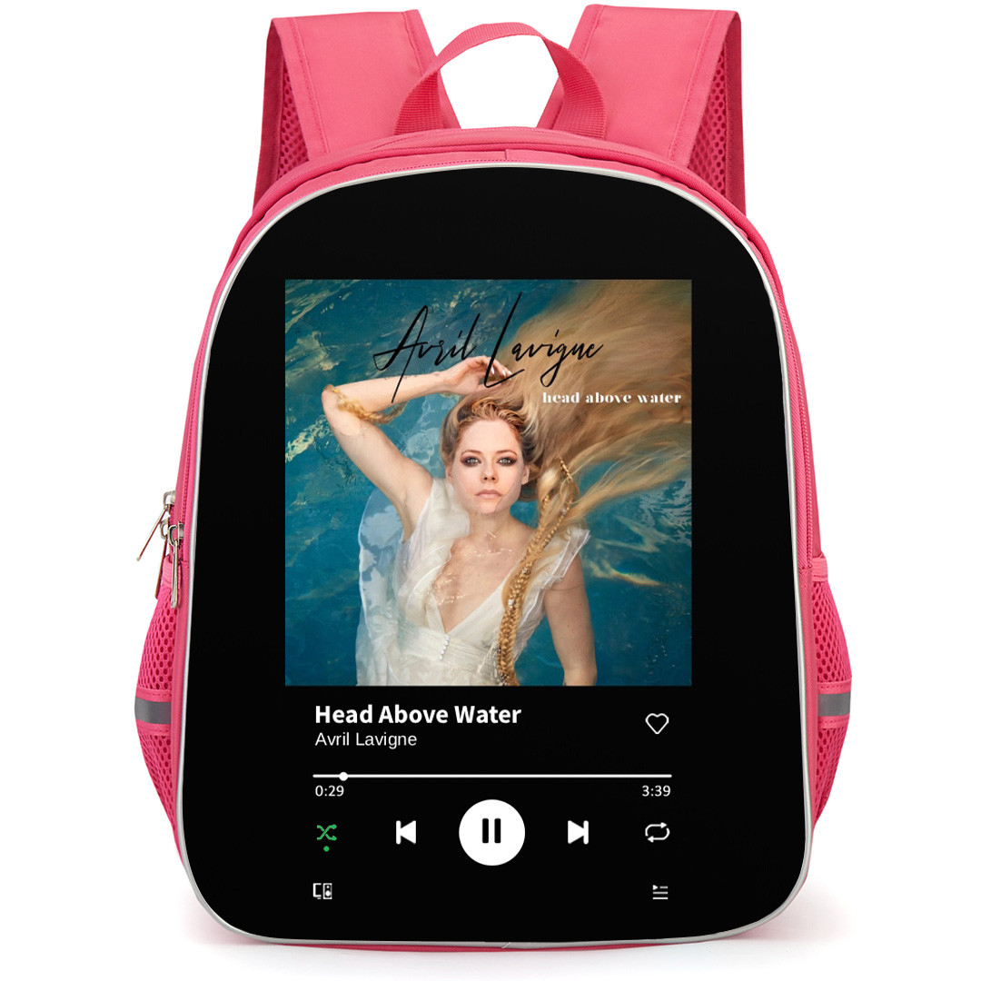 Avril Lavigne Backpack School Bag StudentPack - Avril Lavigne Swimming Head Above Water Album Art