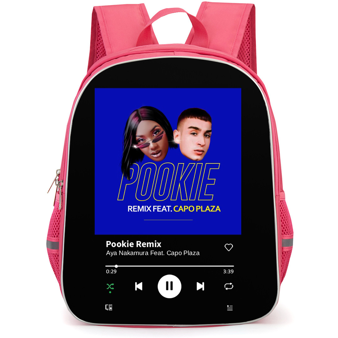 Aya Nakamura Backpack School Bag StudentPack - Aya Nakamura Pookie Featuring Capo Plaza Cover Art