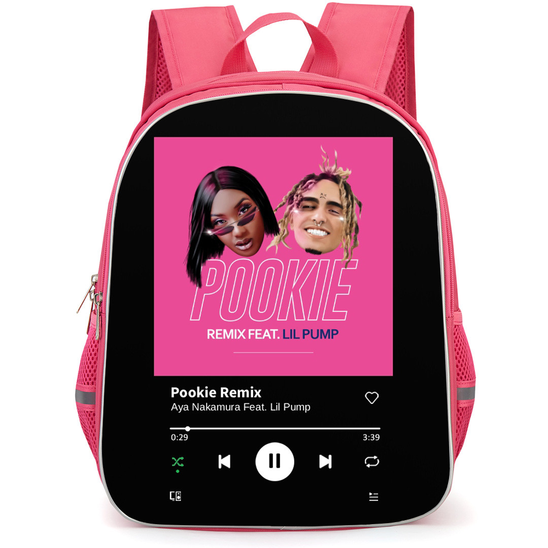 Aya Nakamura Backpack School Bag StudentPack - Aya Nakamura Pookie Featuring Lil Pump Cover Art