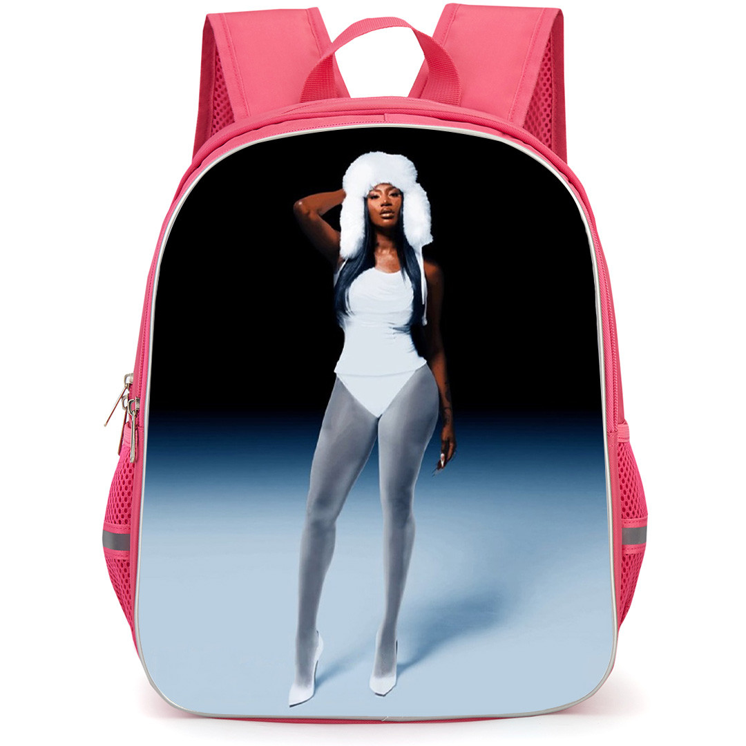 Aya Nakamura Backpack School Bag StudentPack - Aya Nakamura Portrait Black And White Background Billboard France Magazine Cover