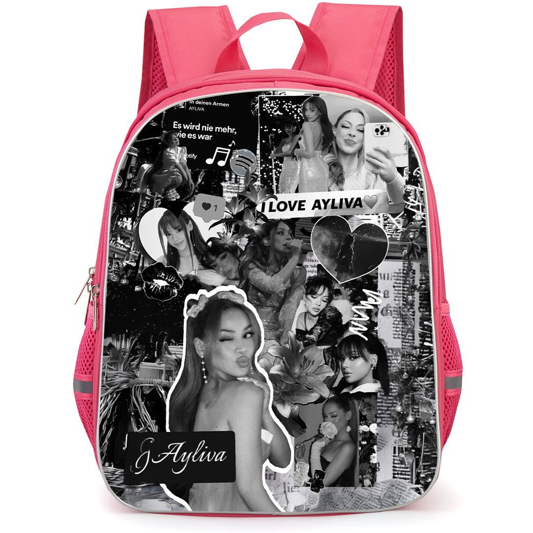 Ayliva Backpack School Bag StudentPack - Ayliva Black And White Collage Poster