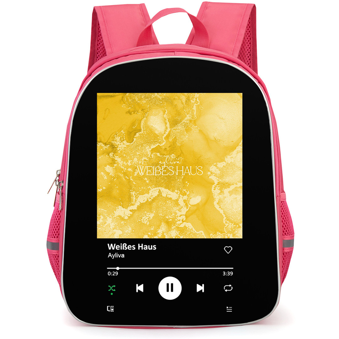 Ayliva Backpack School Bag StudentPack - Ayliva Wei?es Haus Spotify Library Poster