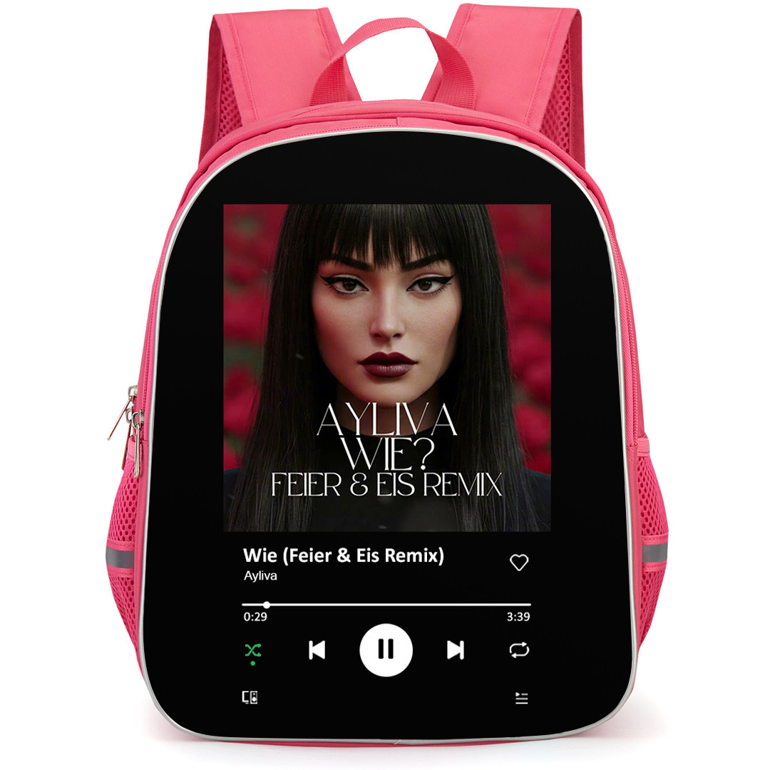 Ayliva Backpack School Bag StudentPack - Ayliva Wie Feier And Eis Remix Album Spotify Poster