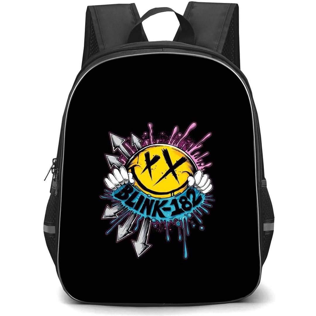 Blink-182 Backpack School Bag StudentPack - Emoji Art Series Illustration