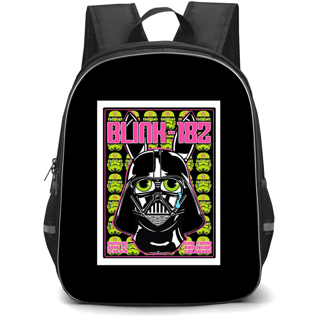 Blink-182 Backpack School Bag StudentPack - Starwars Band Illustration Poster Sticker