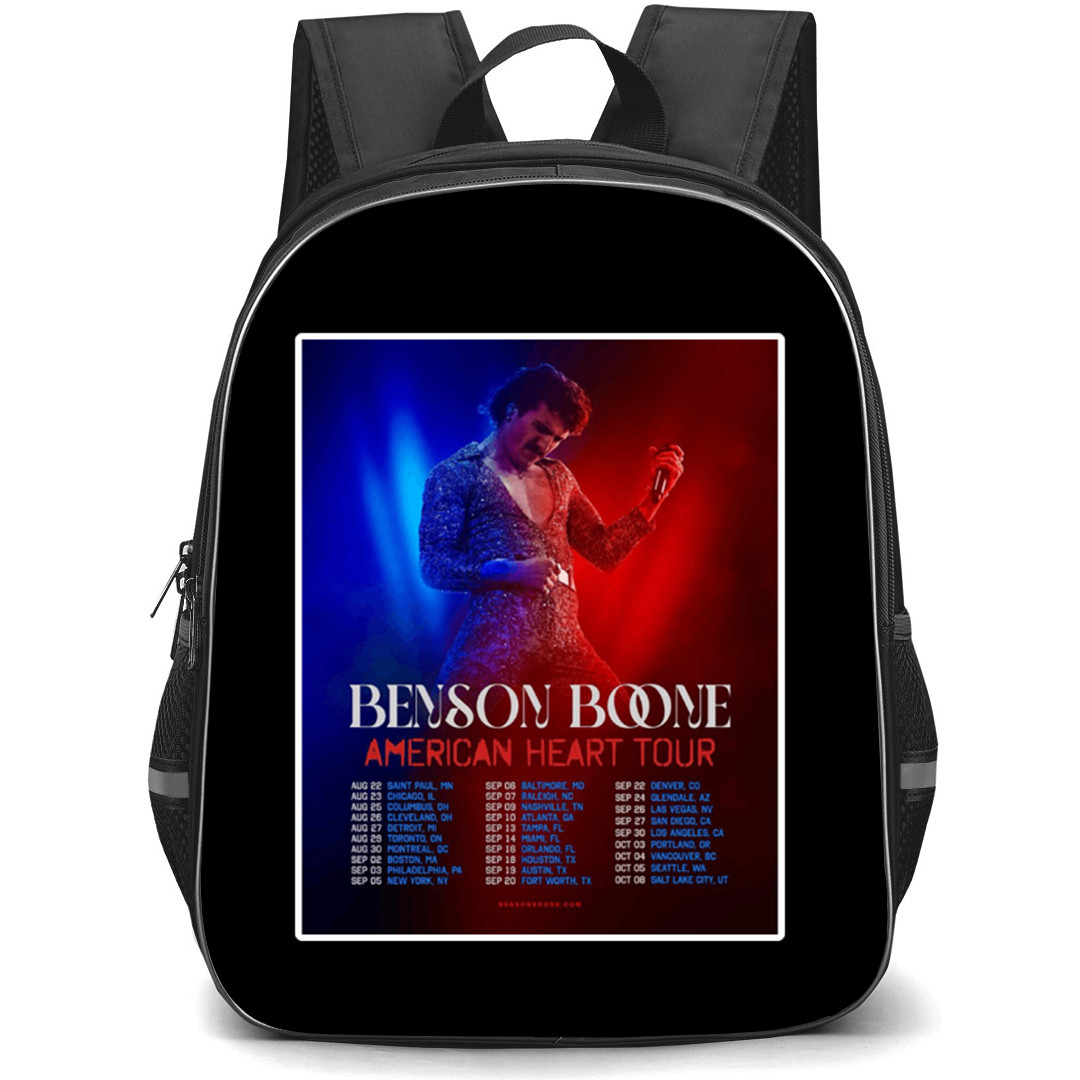 Benson Boone Backpack School Bag StudentPack - Benson Boone American Heart Tour Poster