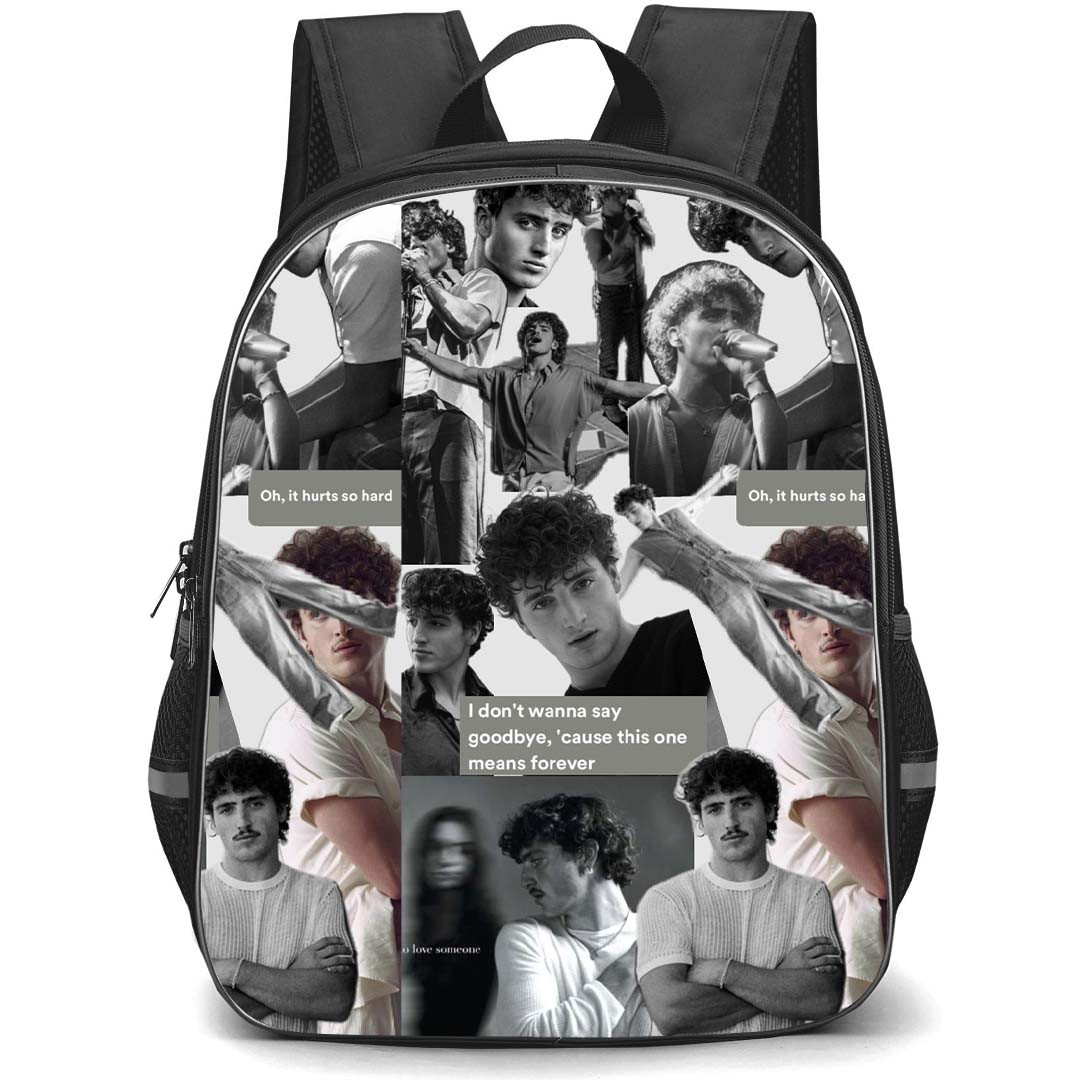 Benson Boone Backpack StudentPack - Benson Boone I Dont Wanna Say Goodbye Grayscale Poster