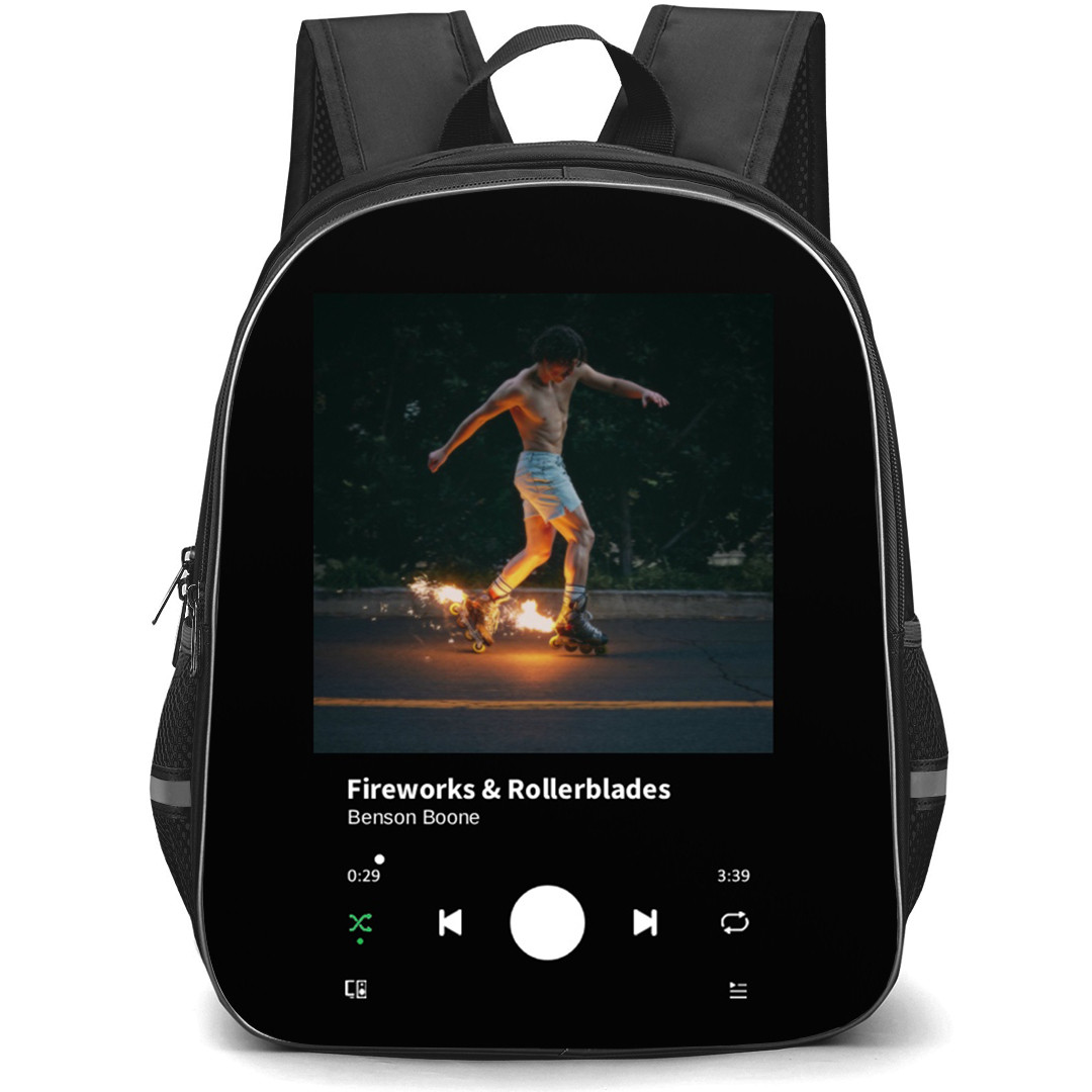 Benson Boone Backpack School Bag StudentPack - Benson Boone Fireworks And Rollerblades Album Cover