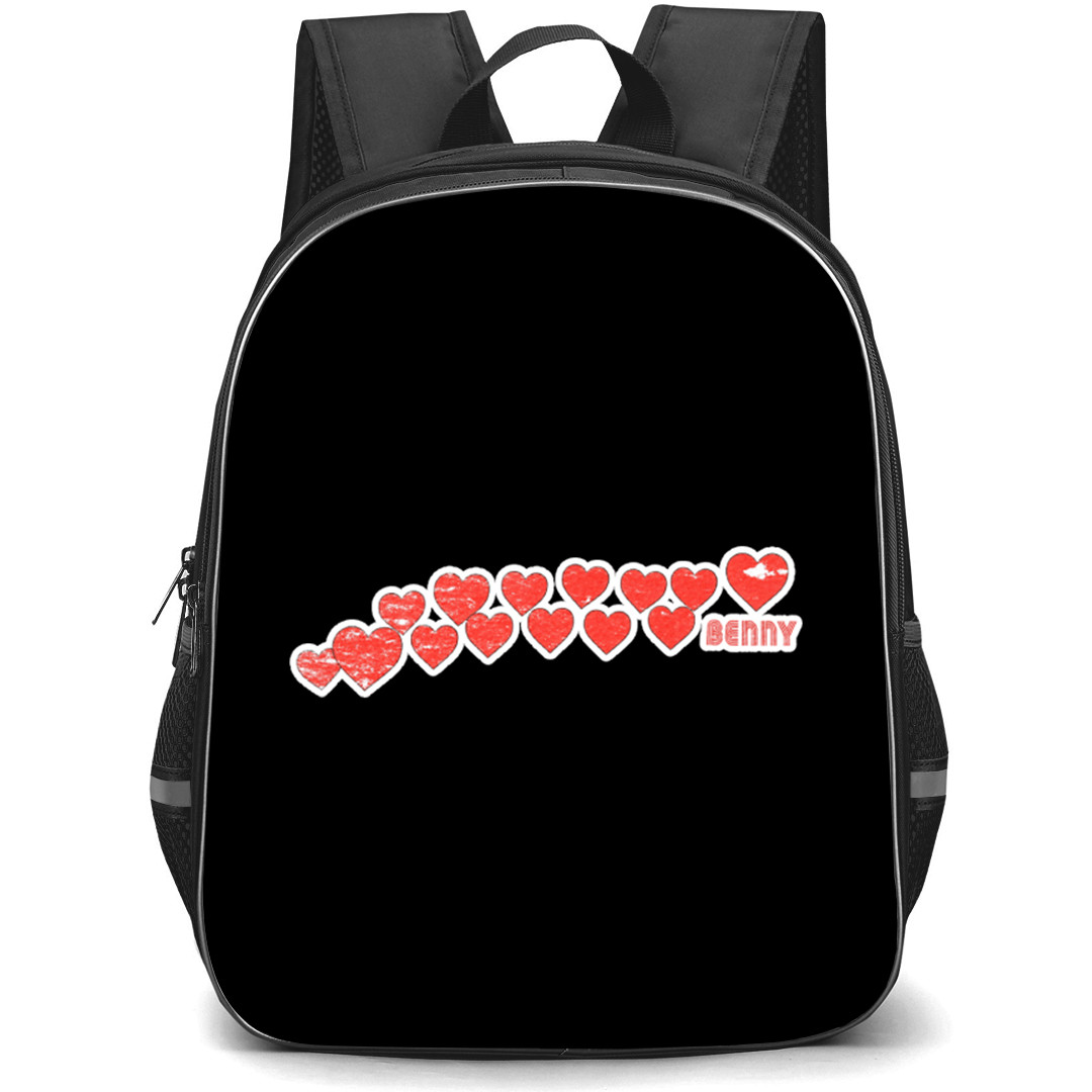 Benson Boone Backpack School Bag StudentPack - Benson Boone Hearts Logo