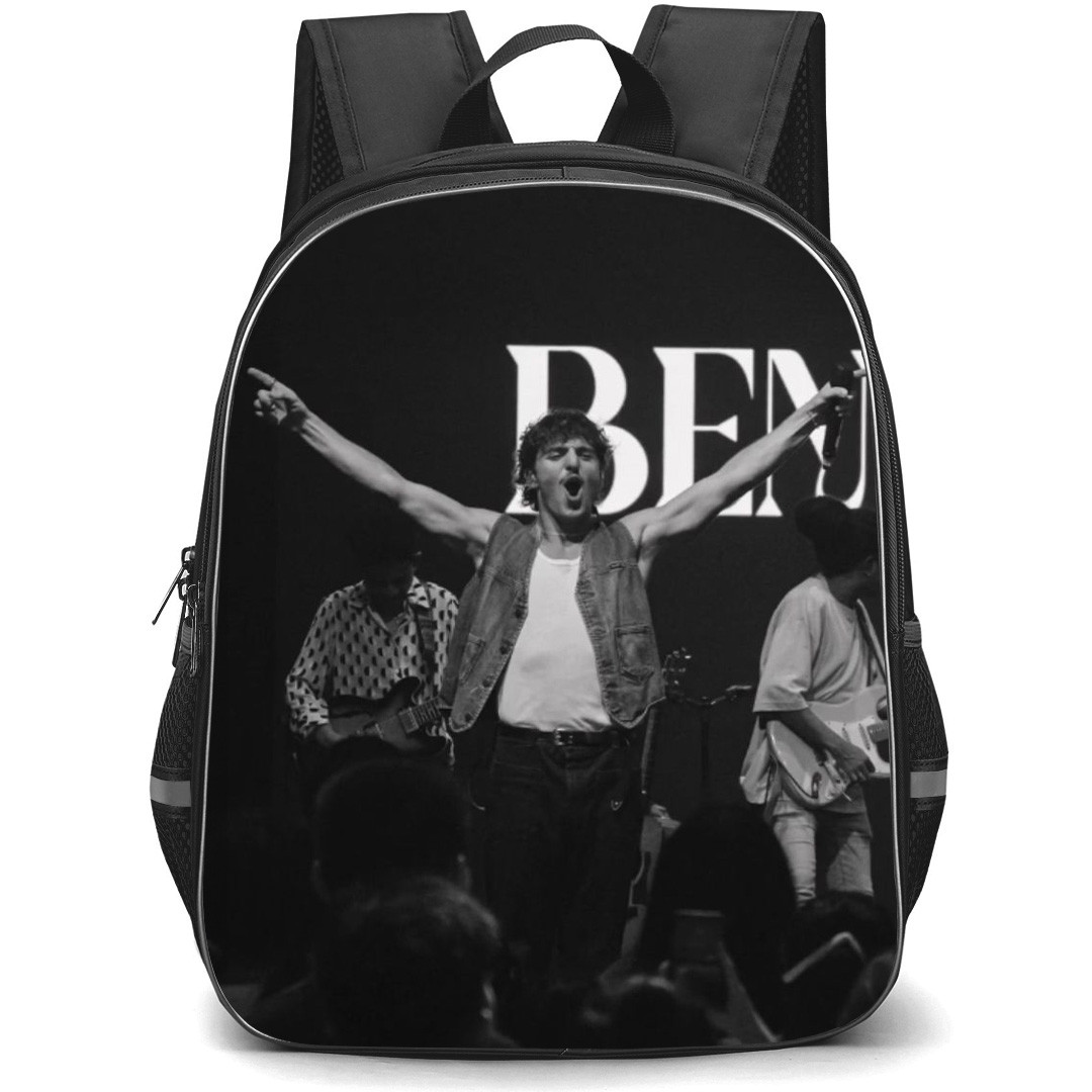 Benson Boone Backpack StudentPack - Benson Boone Perform On Stage Grayscale Poster
