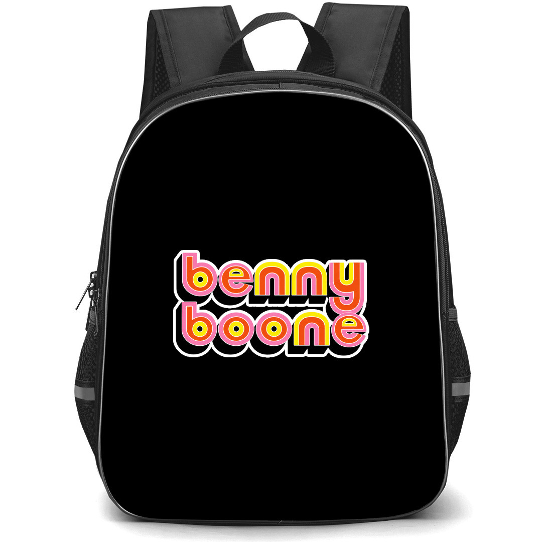Benson Boone Backpack School Bag StudentPack - Benson Boone Pink Orange Logo